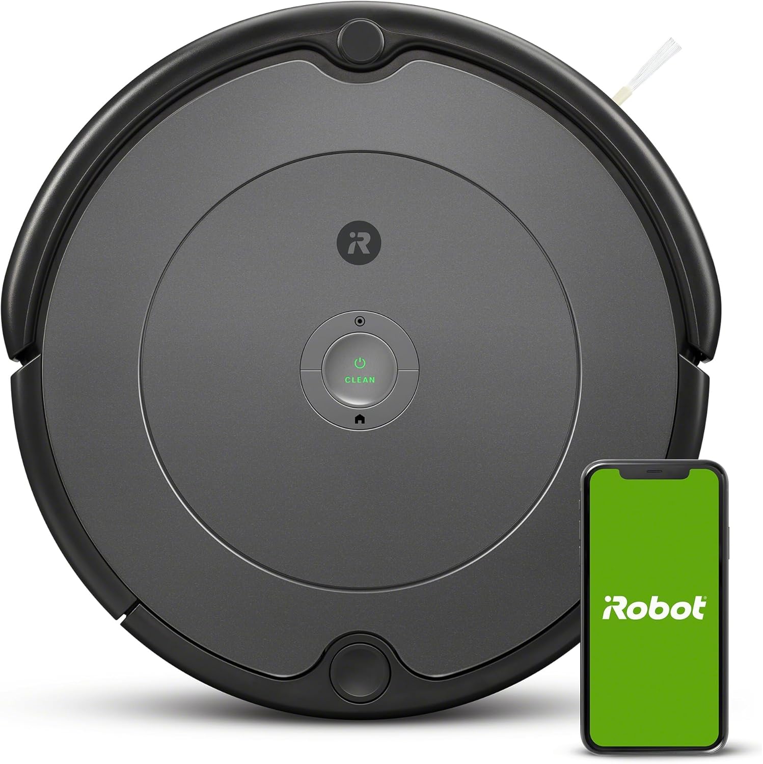 iRobot Roomba Combo Essential Saug- und Wischroboter (Y0112), leistungsstarkes Saugen und Wischen, 4-Stufen-Reinigungssystem, 3 Saugstufen, Spot-Cleaning, steuerbar über App, Tasten oder Sprache, Wei