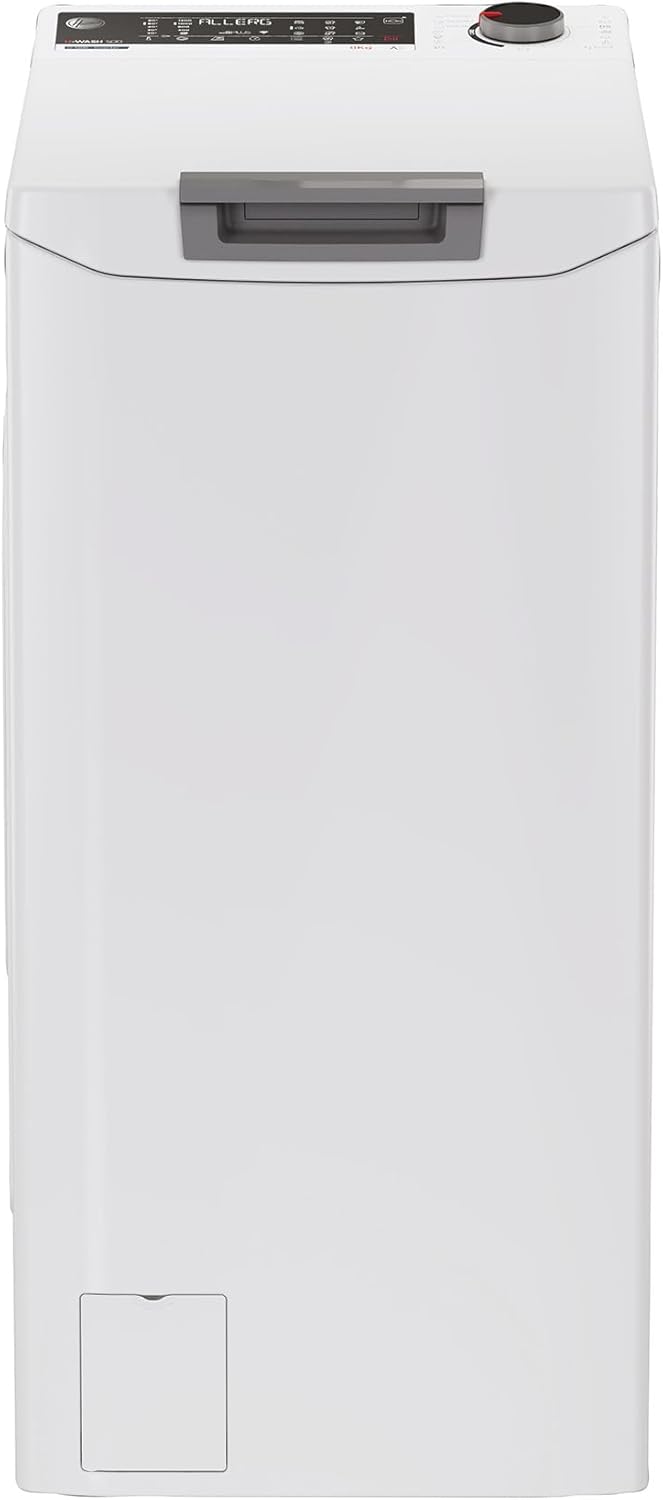 Hoover Toplader Waschmaschine THO286TM5-S 8 kg I Smarte Bedienung mit Wi-Fi und Bluetooth I 1200 U/min Schleuderdrehzahl I Nachlegefunktion