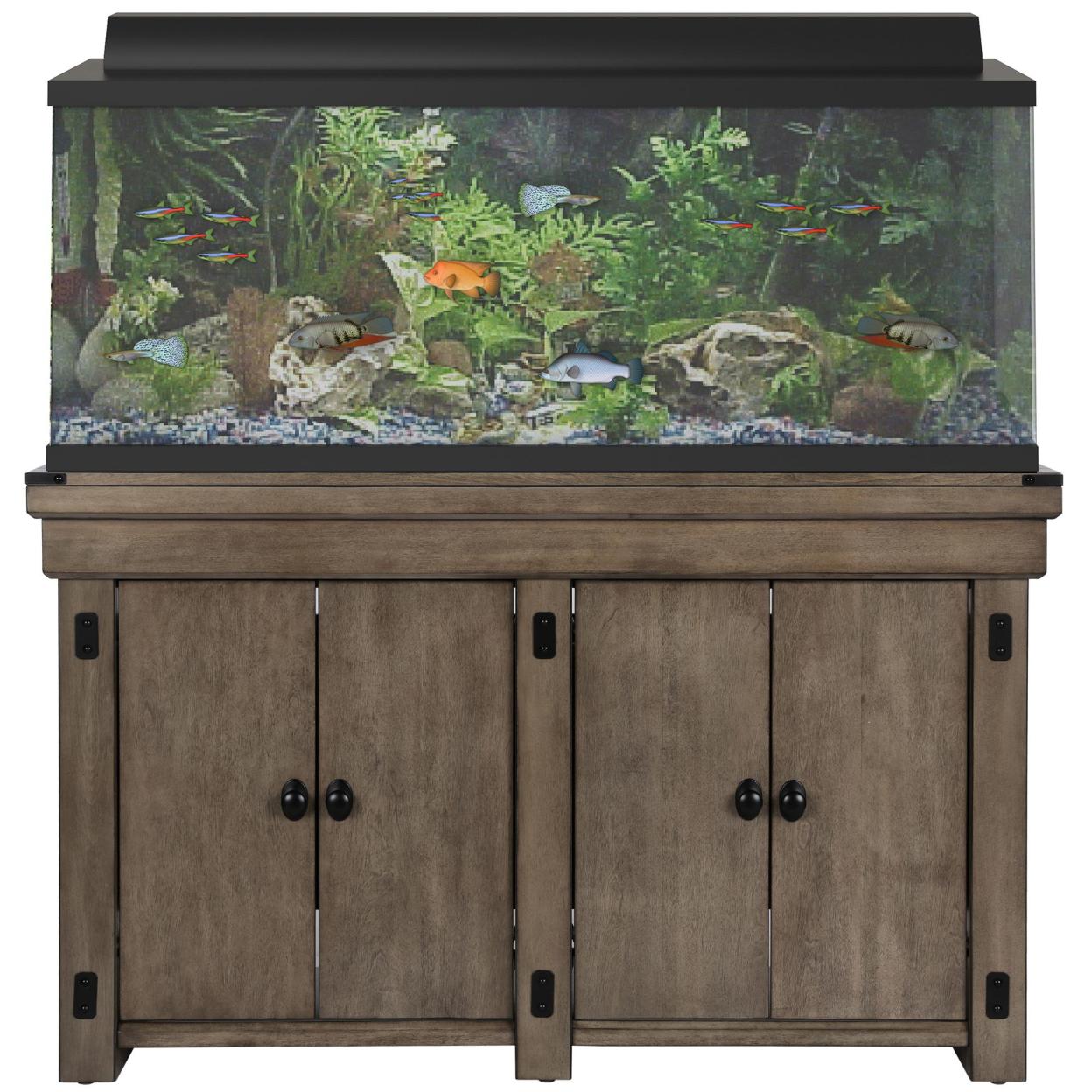 Wildwood 55 Gallon Aquarium Stand with 4 Doors and 4 Shelves