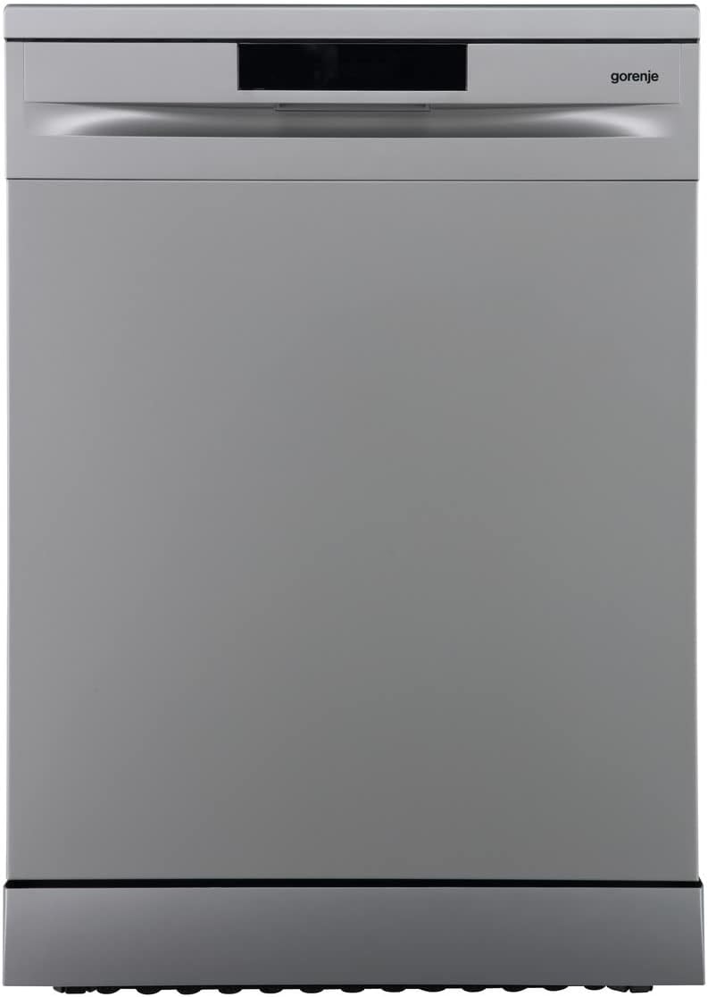 Gorenje GS 620 C10S Freistehender Geschirrspüler/ 60cm / 14 Maßgedecke / 3 Körbe / 5 Programme/Inverter PowerDrive Motor/SpeedWash/TotalDry/vollständiger Überlaufschutz/Grau Metallic