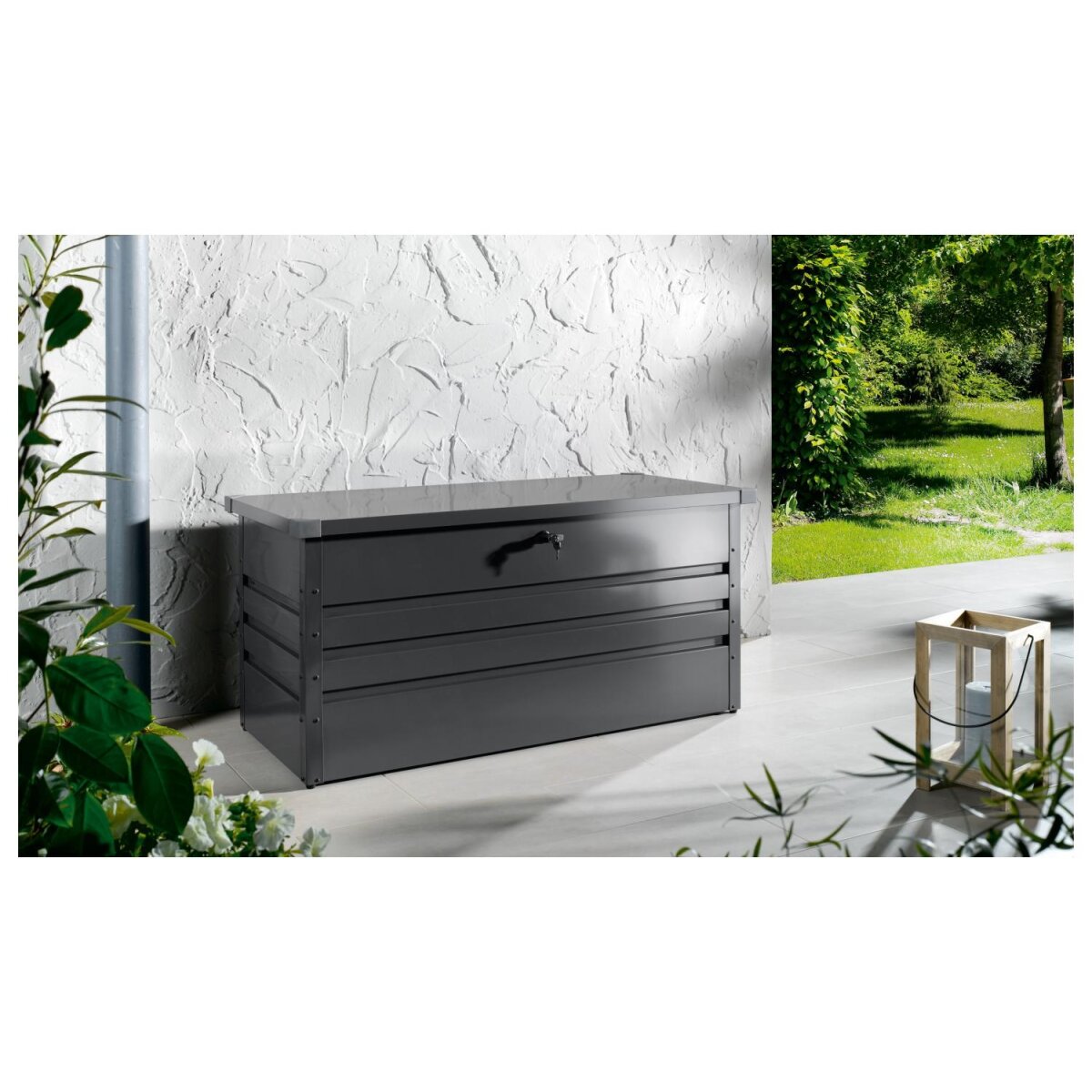 LIVARNO home Gartenbox, inkl. Drehschloss mit 2 Schlüsseln - B-Ware neuwertig