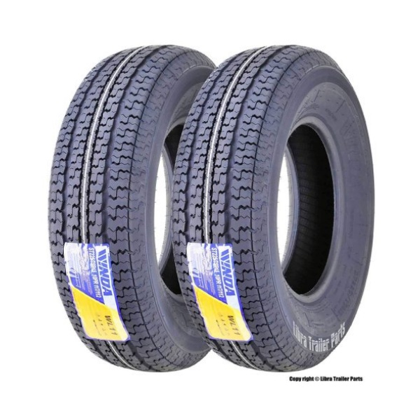 2 New WINDA Trailer Tires ST 225/75R15 10PR Load Range E w/featured Scuff Gurard