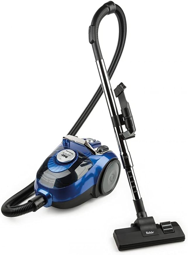 Fakir Apollo BL 150 - Beutelloser Staubsauger I Zyklonsauger mit Hochleistungsmotor, EPA 10 Filter & Kombidüse, 800 W, Blau/Silber