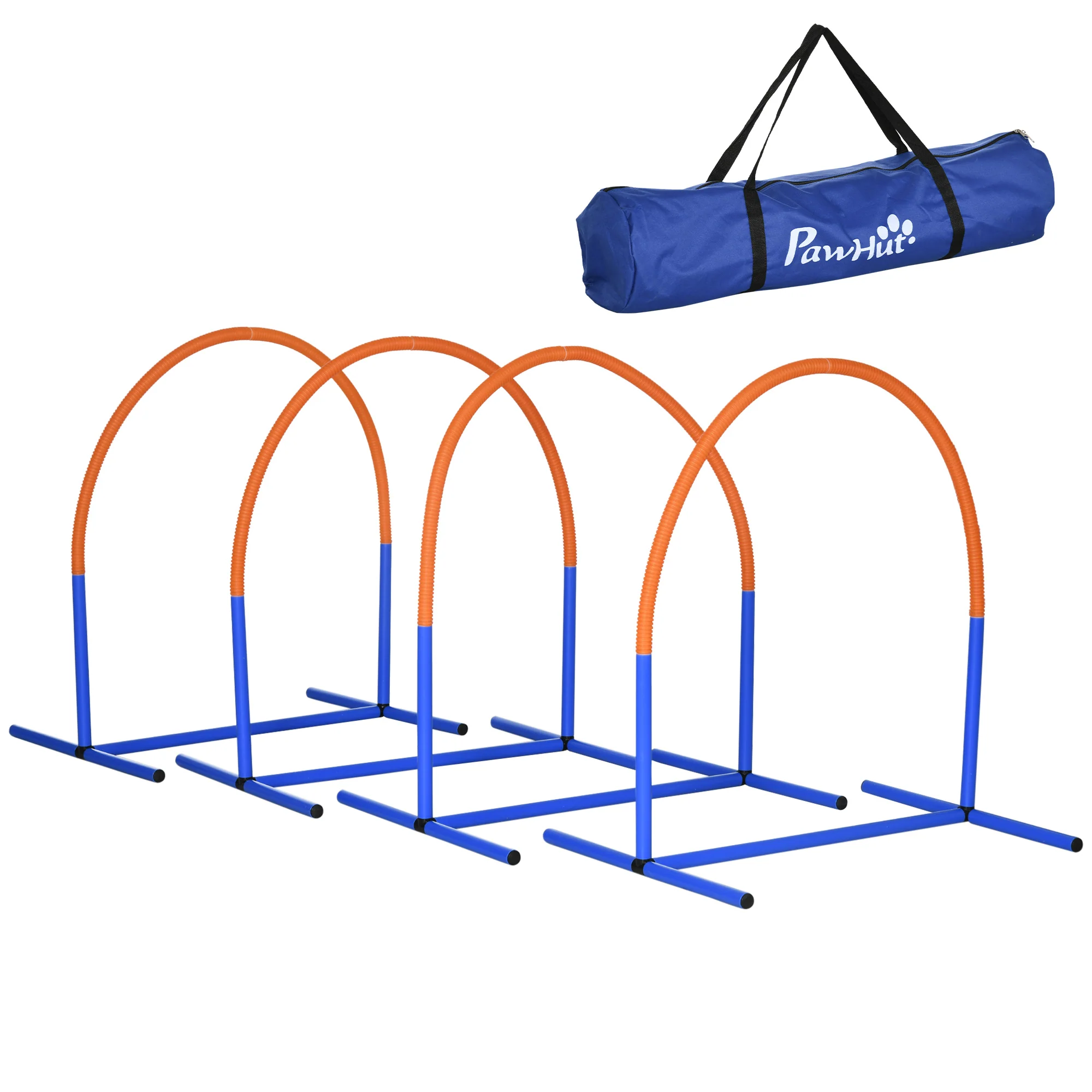 PawHut Agility Set Hund 4-teilig mit Tragetasche Outdoor