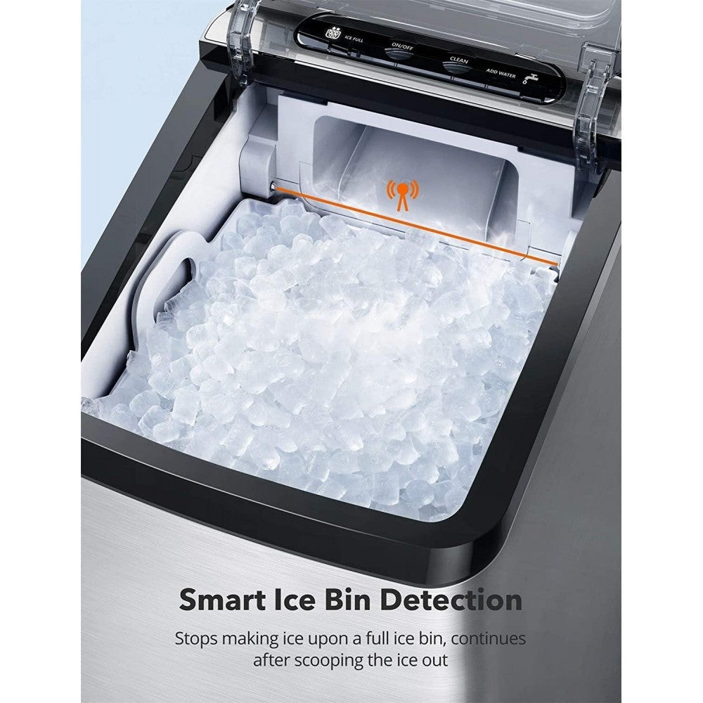 Nugget Ice Maker for Countertop, TAOTRONIC Sonic Ice Maker Machine