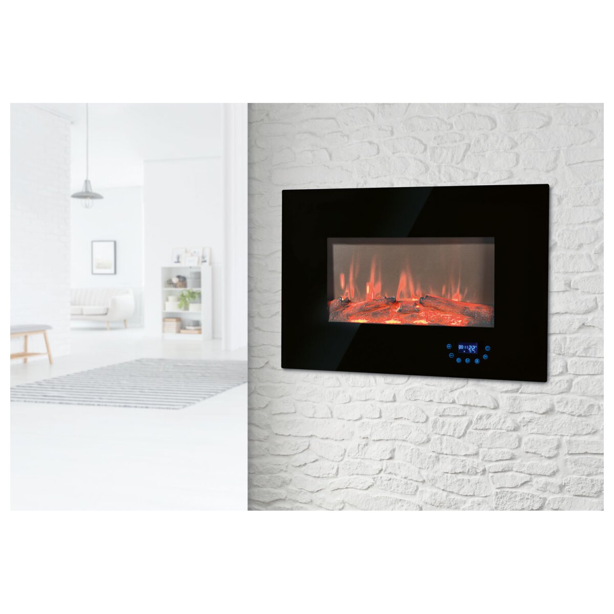 SILVERCREST® Elektrokamin »SEWK 2000 A1«, Fernbedienung, 2000 W - B-Ware neuwertig