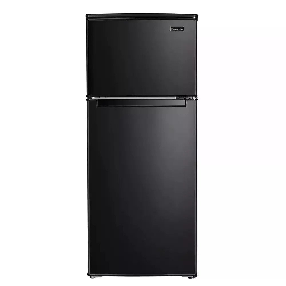 4.5 cu. ft. 2 Door Mini Refrigerator in Stainless Look with Freezer