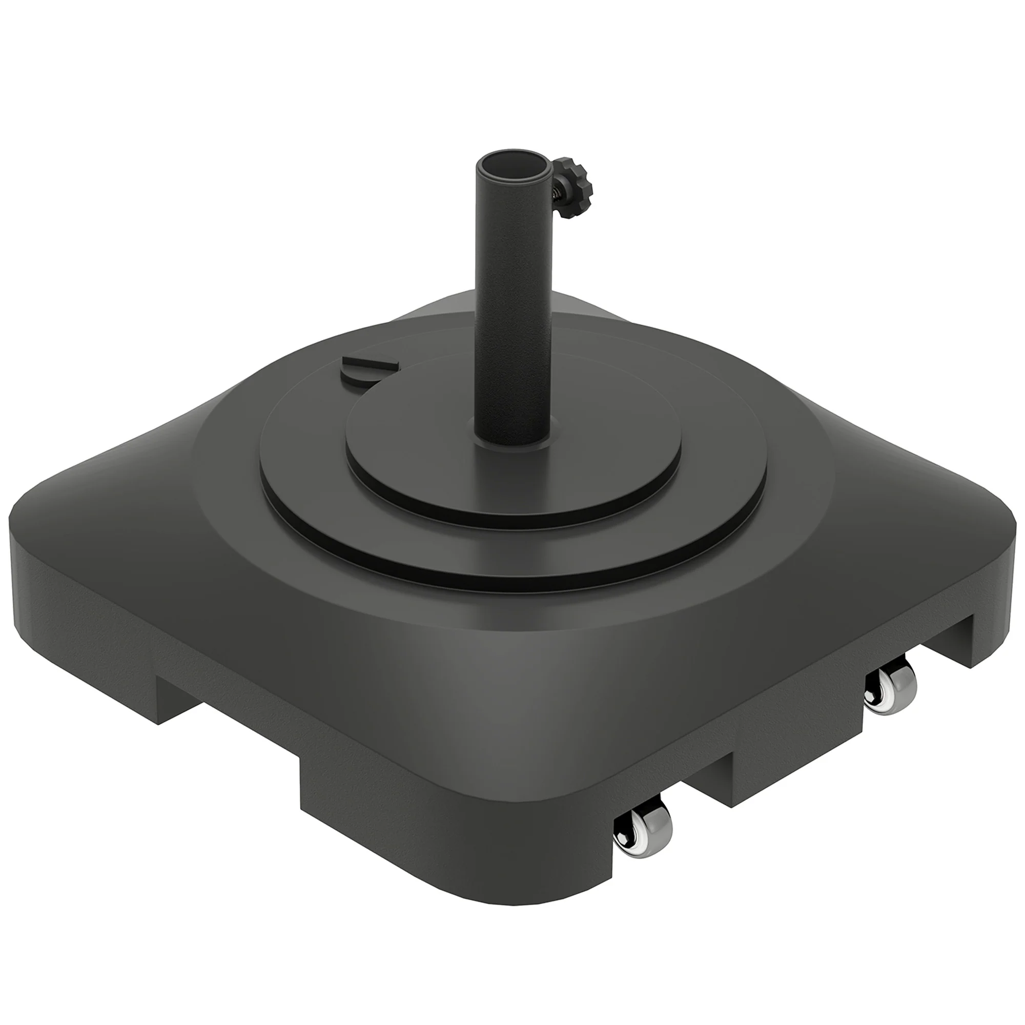 Outsunny Schirmständer mit Rollen befüllbar für Marktschirme