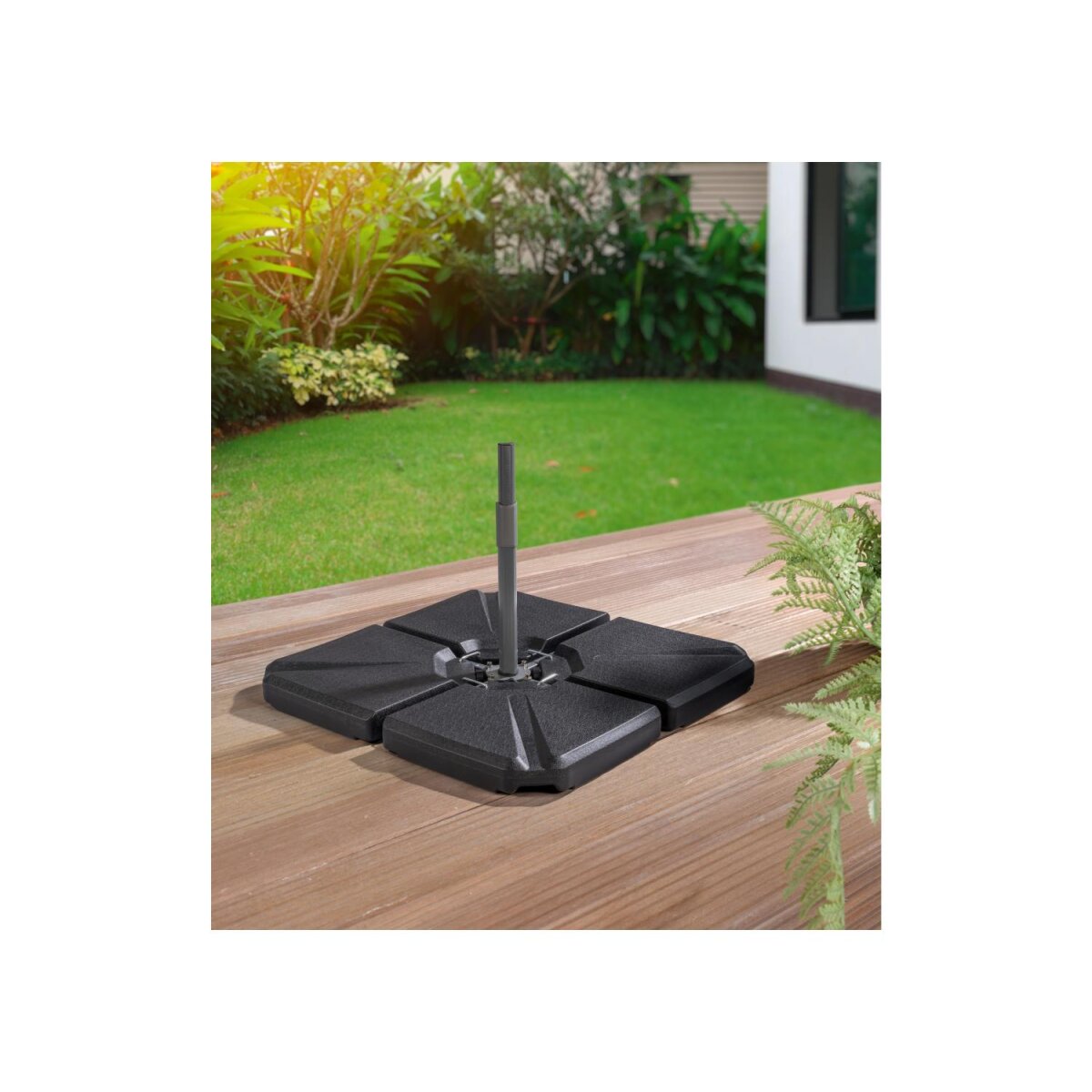 LIVARNO home Einlegeplatten für Ampelschirme, 4 Stück - B-Ware sehr gut