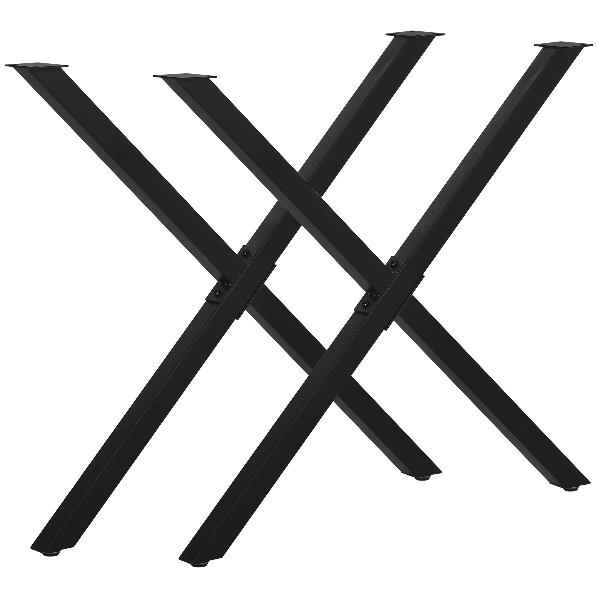 HOMCOM Tischbeine X-Form einfache Montage vielseitig einsetzbar