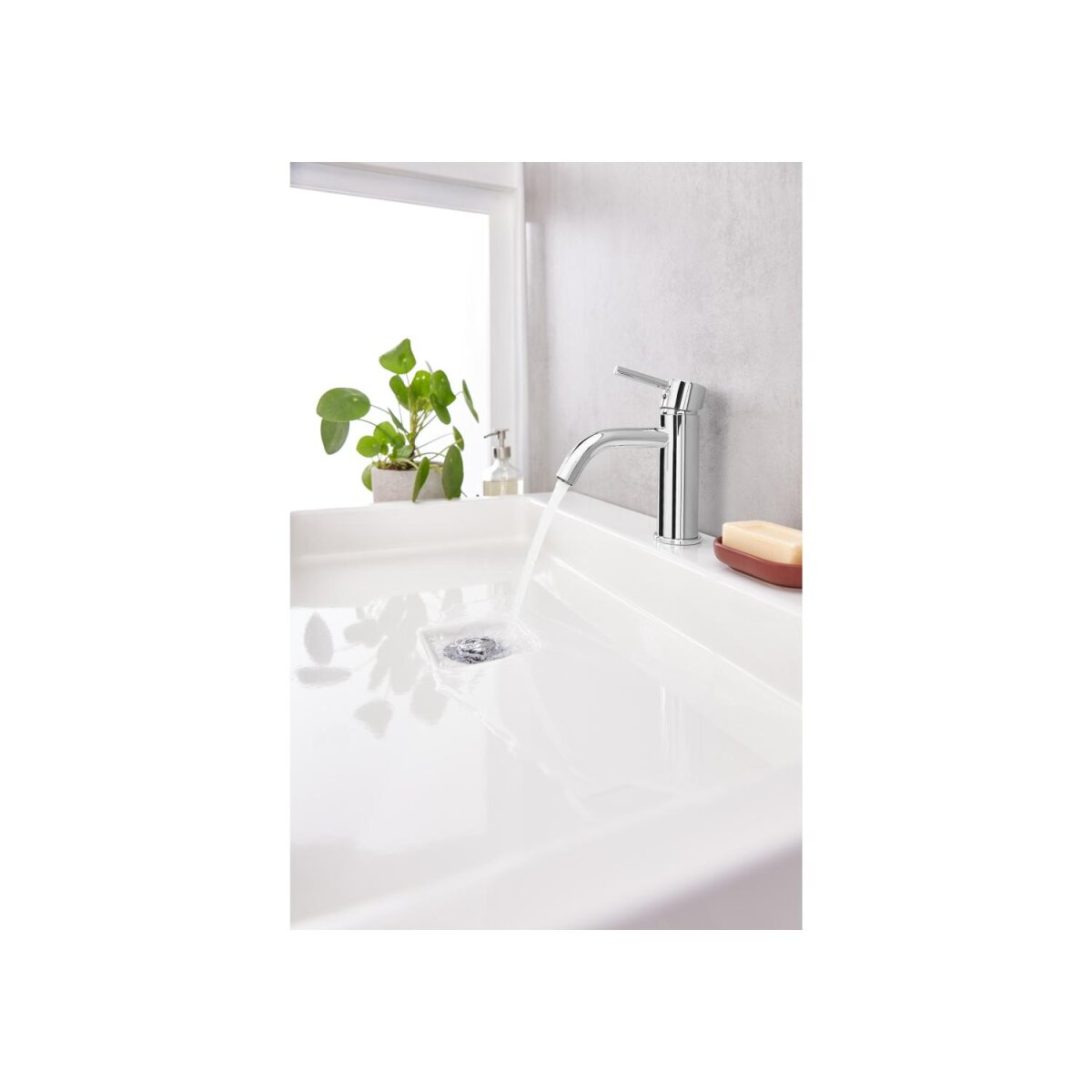 LIVARNO home Einhebel-Waschtischarmatur, mit Wassersparfunktion (Chrom) - B-Ware gut