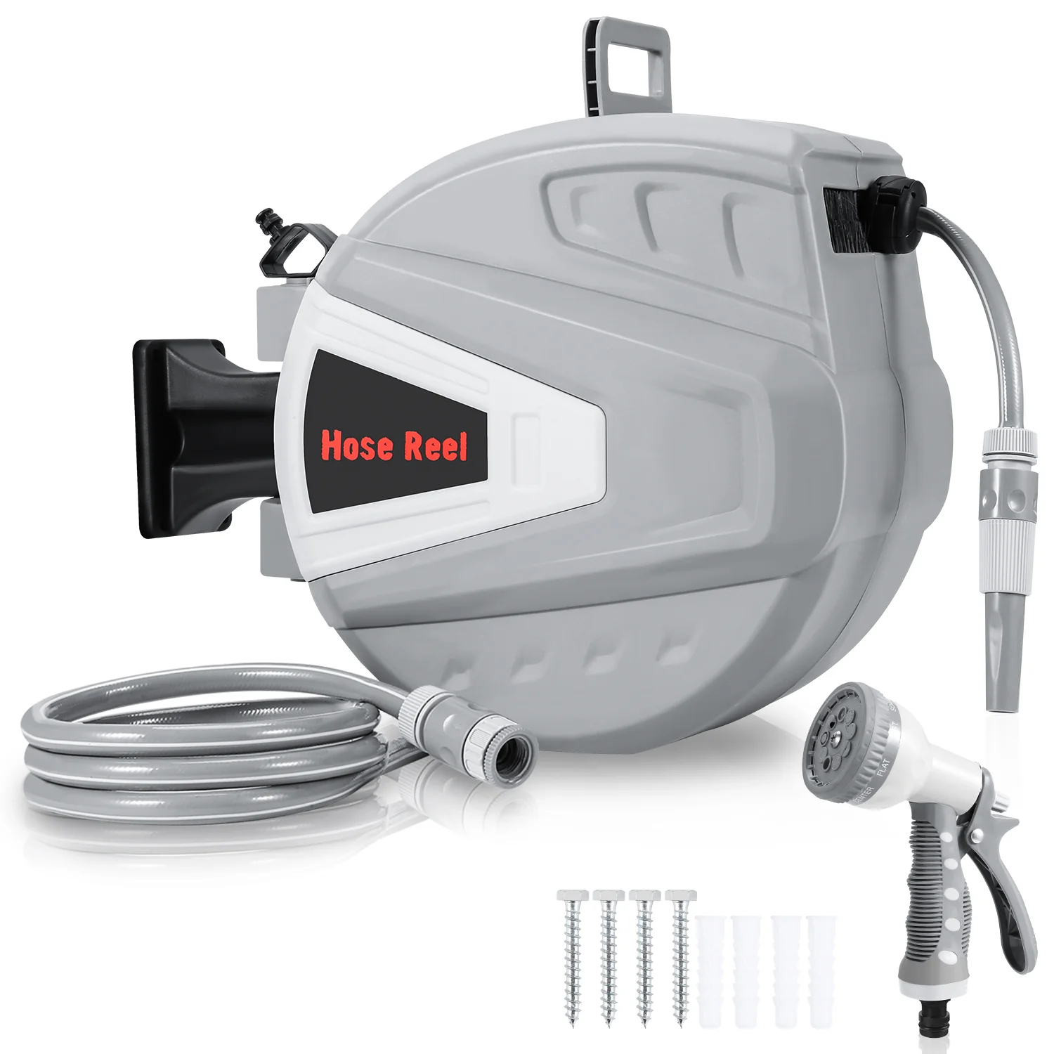 Sonnewelt Schlauchtrommel mit Handbrause und Gartenschlauch