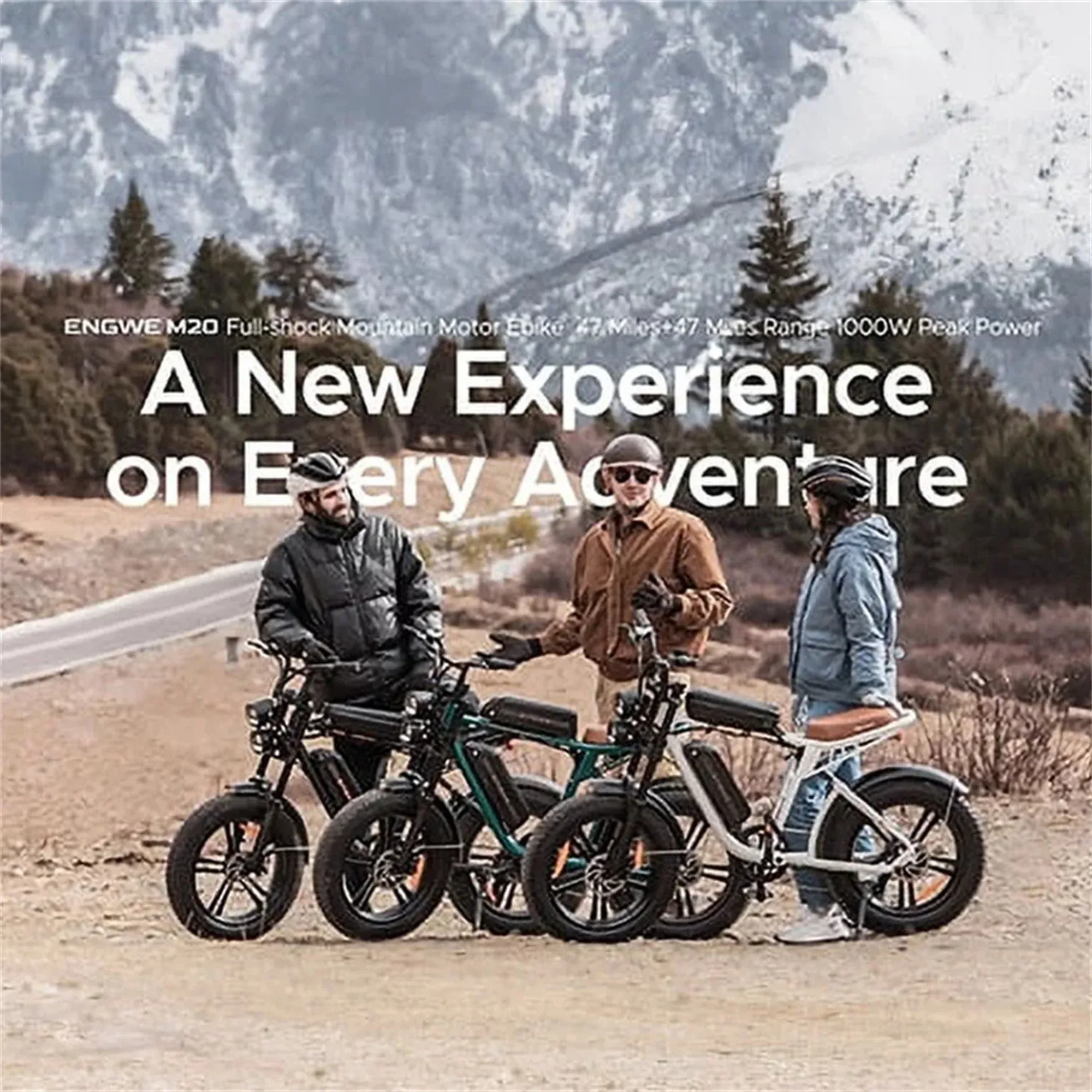 AKEZ Electric Bike for Adults - 1000W 28mph Moped Ebike with 48V 13A Removable Battery, Up to 94 Miles All Terrain Off Road E-Bike with 20*4.0