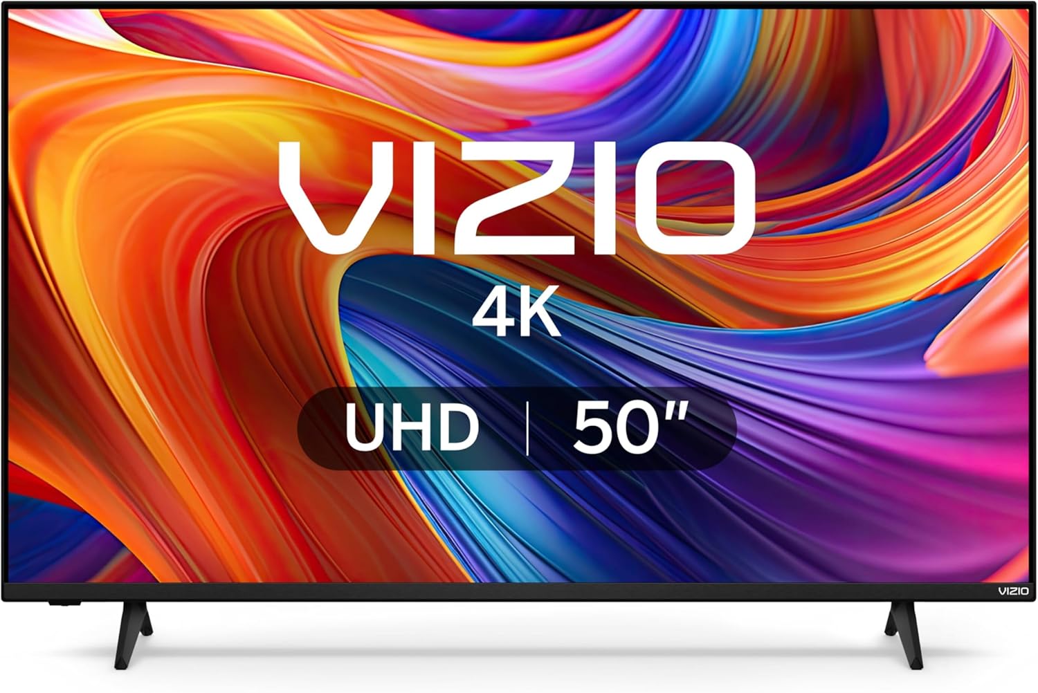 VIZIO 50′′ 4K Resolution HDR Smart TV, Dolby Vision HDR/HDR10+, WiFi 6 – (Renewed)