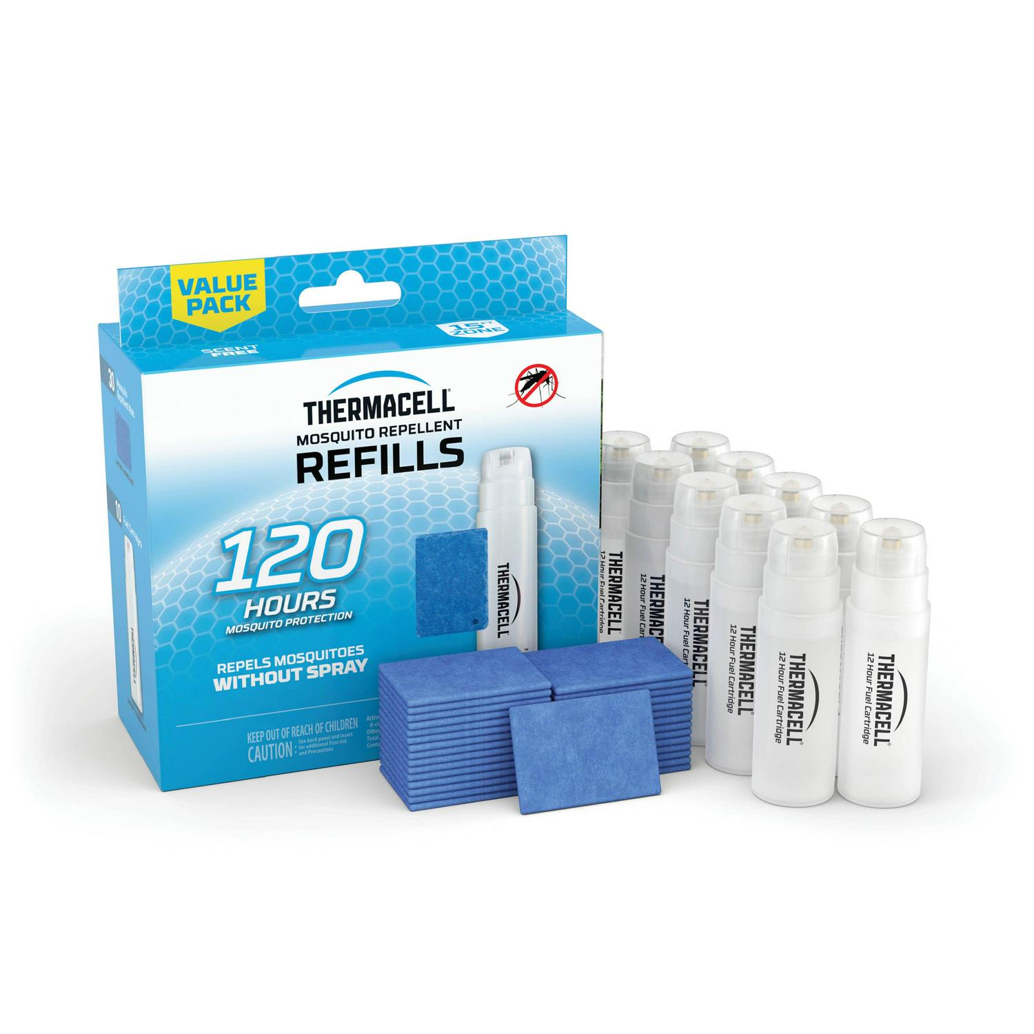 2025 Thermacell Mosquito Repellent Refills with 120-Hour Mosquito Protection, 10 Pack