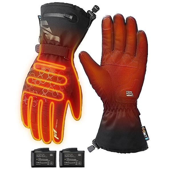 (Free Gift)Kemimoto UTV Motorcycle Snowmobile Heated Gloves