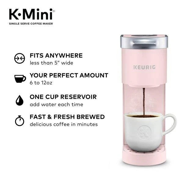 Keurig – K-Mini Single Serve K-Cup Pod Coffee Maker – Dusty Rose