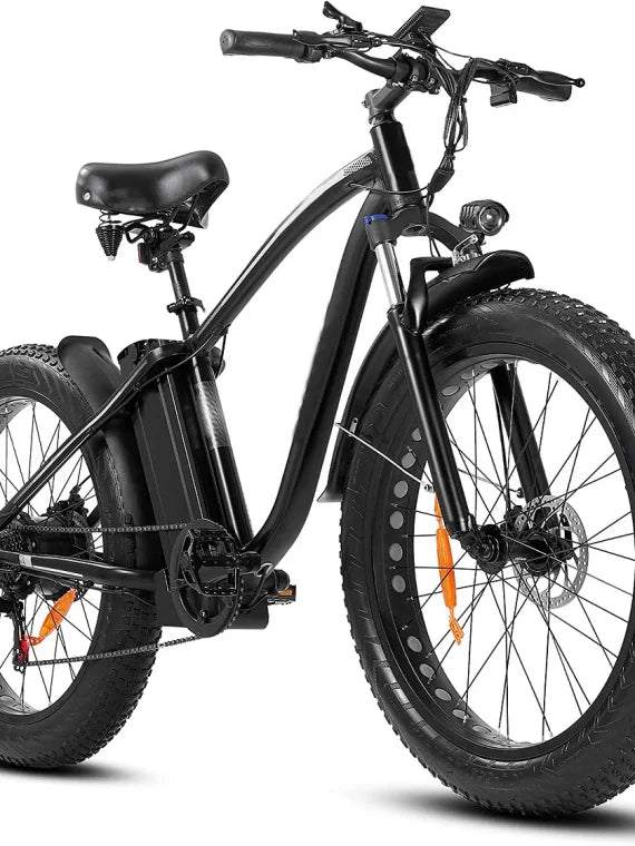 Outdoor electric bike with 48V/15Ah lithium battery – Black