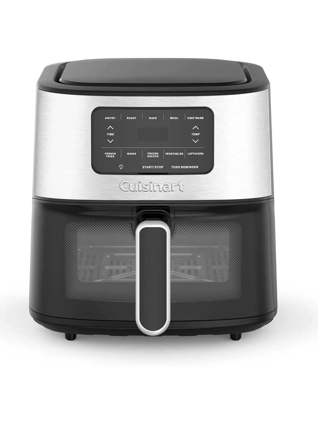 Cuisinart Air Fryer Oven – 6-Qt Basket Stainless Steel Air Fryer – Dishwasher-Safe Parts with 5 Presets – Roast, Bake, Broil, Air Fry and Keep Warm – Quick & Easy Meals – AIR-200