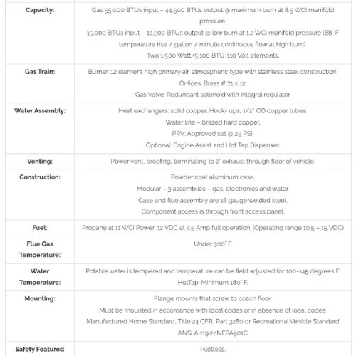 TwinTemp-2 Propane Tankless Water Heater by Precision Temp