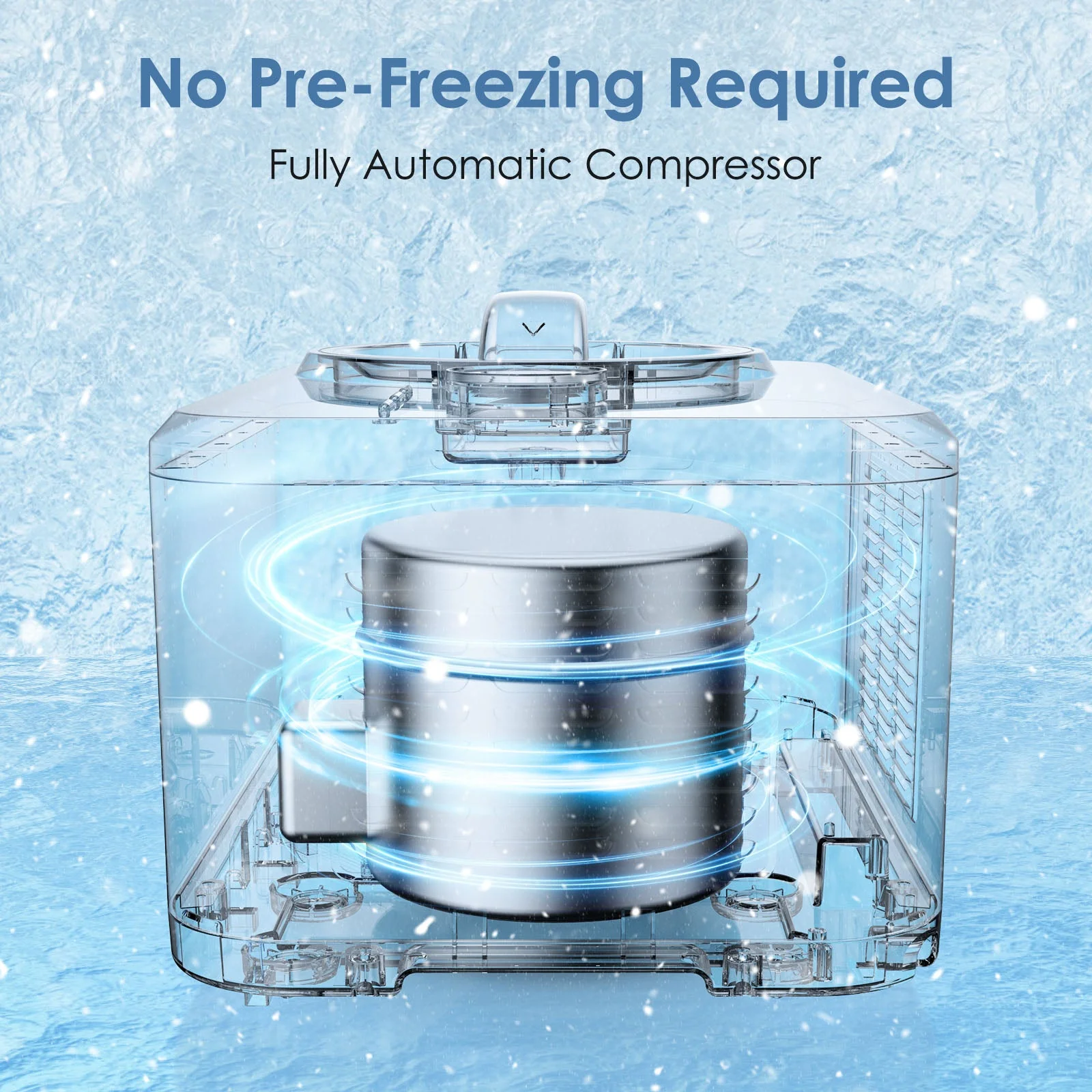 2 in 1 Ice Cream Machine for Gelato Yogurt Sorbet IC3915SY