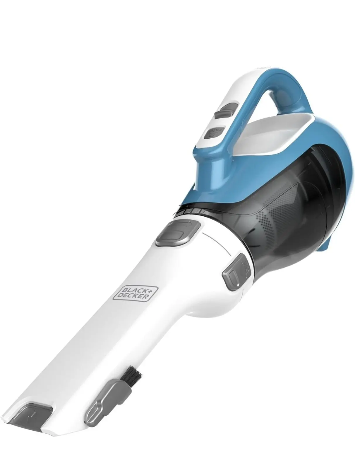 BLACK+DECKER dustbuster AdvancedClean Cordless Handheld Vacuum, Compact Home and Car Vacuum with Crevice Tool (CHV1410L), Blue, White