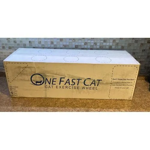 One Fast Cat Exercise Wheel – Black – New In Box