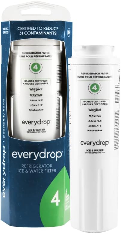 Everydrop by Whirlpool Ice and Water Refrigerator Filter 4, EDR4RXD1, Single-Pack