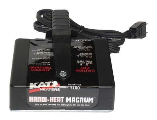 Kat’s Handi-Heat Magnum Magnetic Heater 3′′ x 5′′ 300 Watt 120V