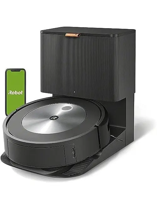 iRobot Roomba j7+ (7550) Self-Emptying Robot Vacuum – Avoids Common Obstacles Like Socks, Shoes, and Pet Waste, Empties Itself for 60 Days, Smart Mapping, Works with Alexa