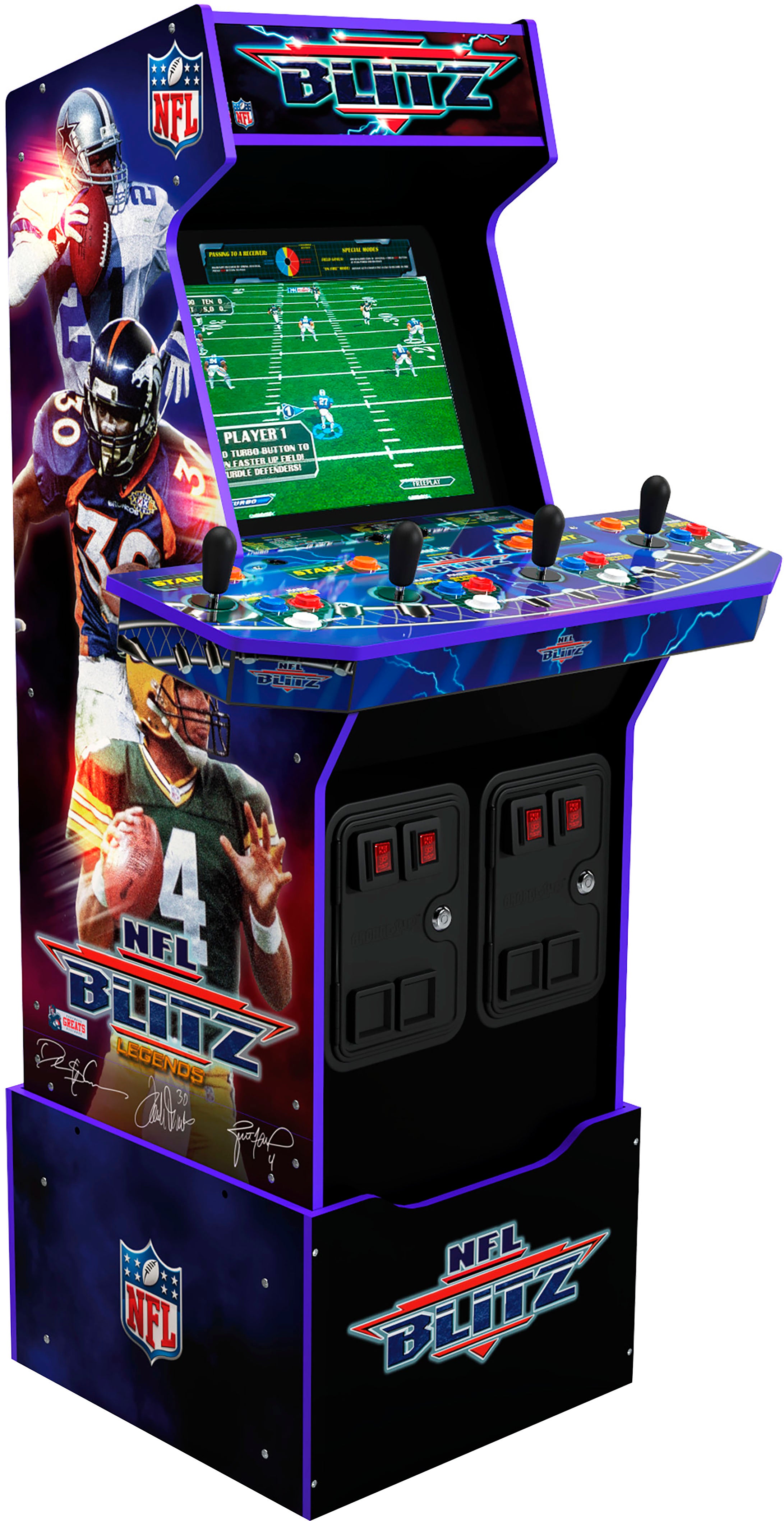 Arcade1Up – NFL Blitz Arcade with Riser and Lit Marquee – Multi