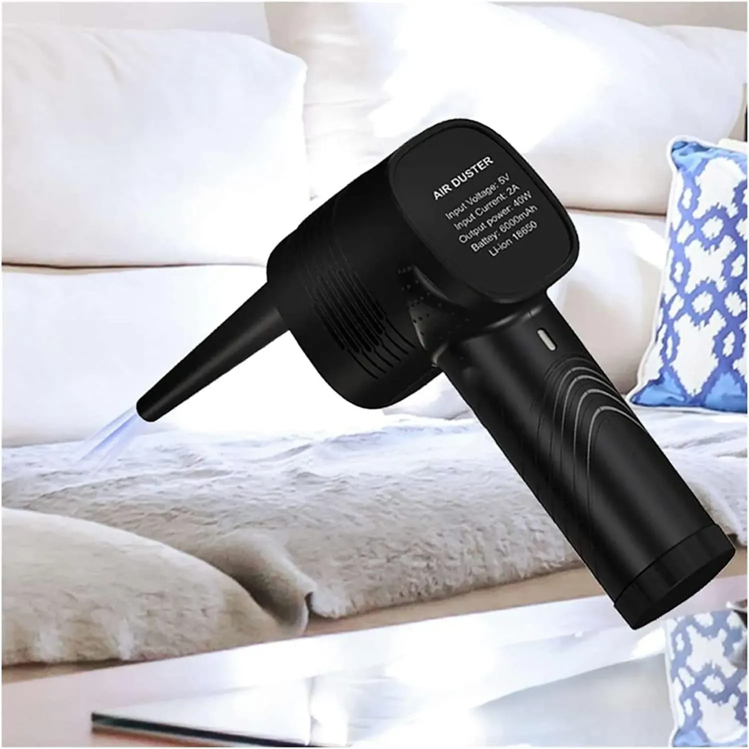 Cordless air dust collector, computer cleaning dust collector, portable electric compressed air blower