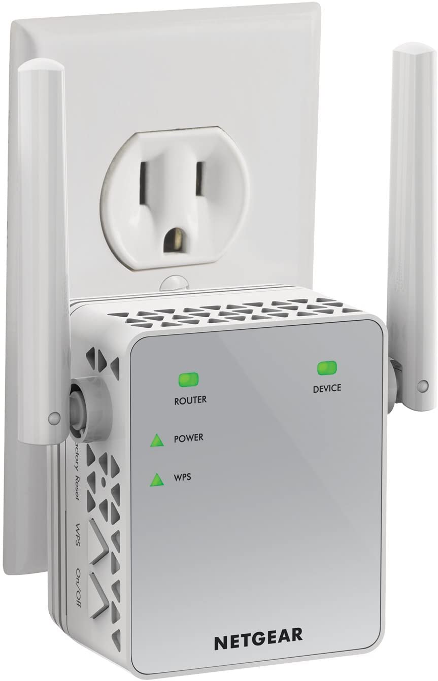 NETGEAR Wi-Fi Range Extender EX6120 – Coverage Up to 1500 Sq Ft and 25 Devices with AC1200 Dual Band Wireless Signal Booster & Repeater (Up to 1200Mbps Speed)