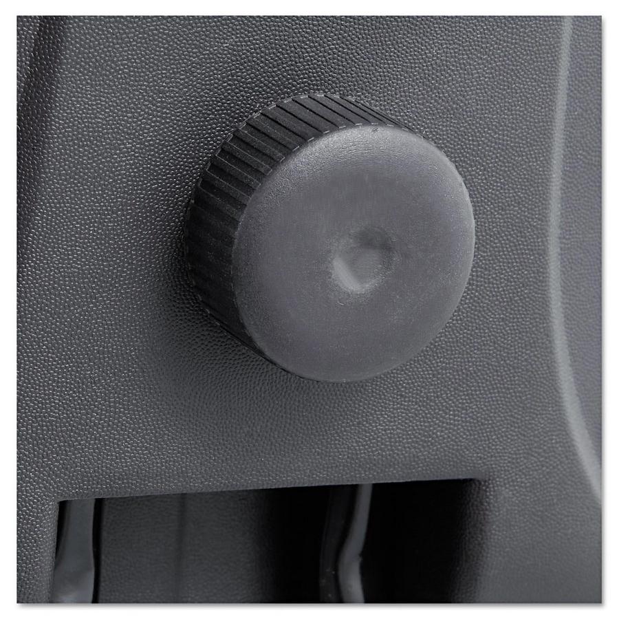 Alera Interval Series Faux Leather Swivel Task Stool, Black