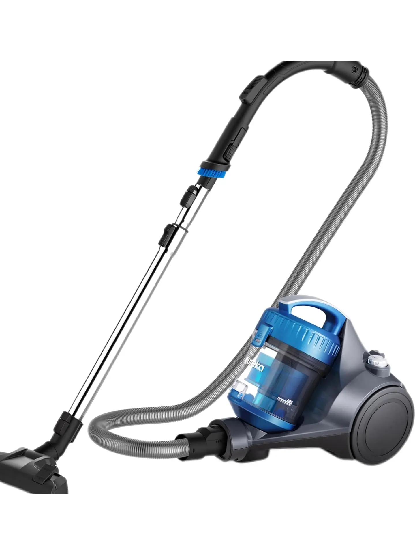 Eureka WhirlWind Bagless Canister 2.5L Vacuum Cleaner, Lightweight Vac for Carpets and Hard Floors, NEN110A, Blue
