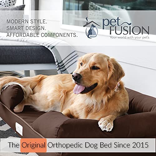 PetFusion Ultimate Orthopedic Dog Bed | Solid CertiPUR-US Memory Foam,  3yr Warranty