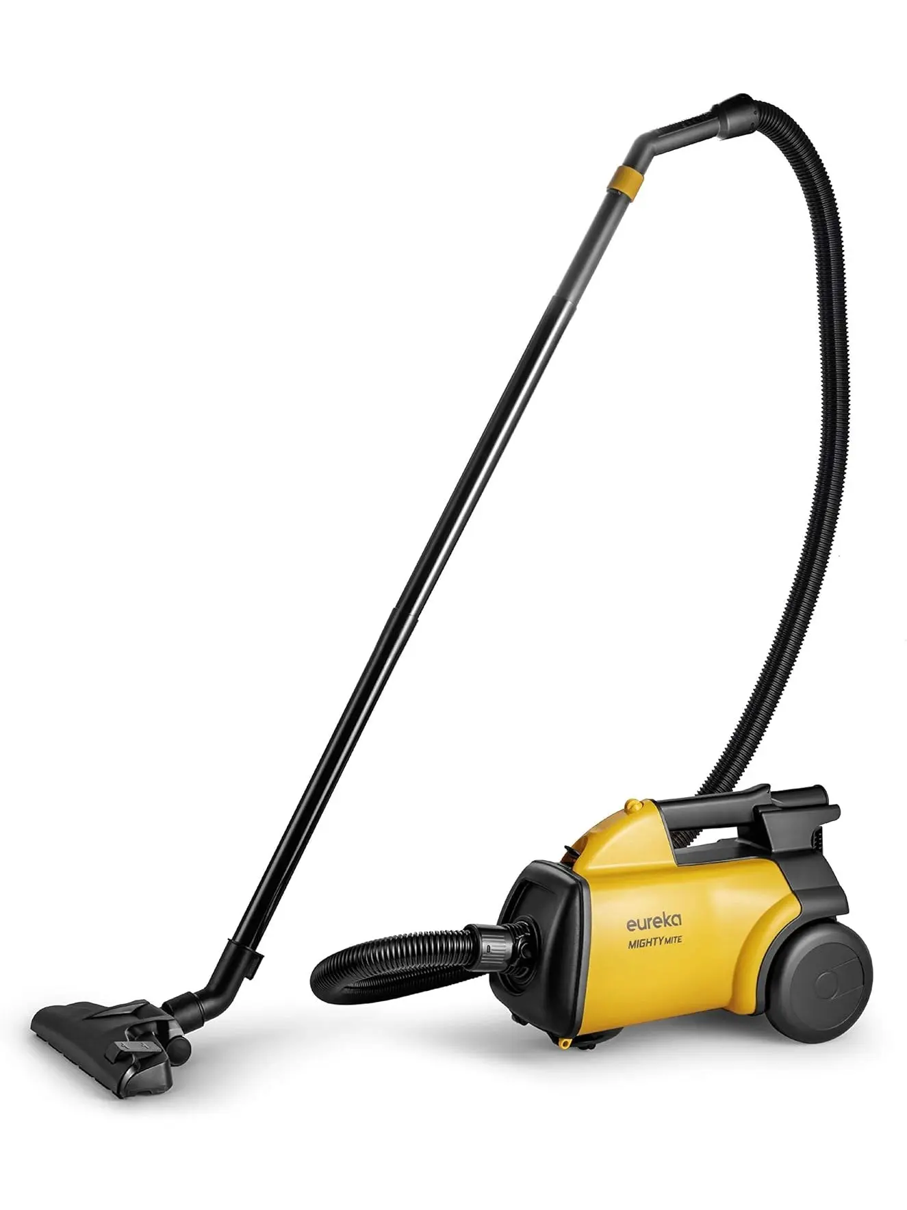 Eureka 3670M Canister Cleaner, Lightweight Powerful Vacuum for Carpets and Hard floors, w/ 5bags,Yellow