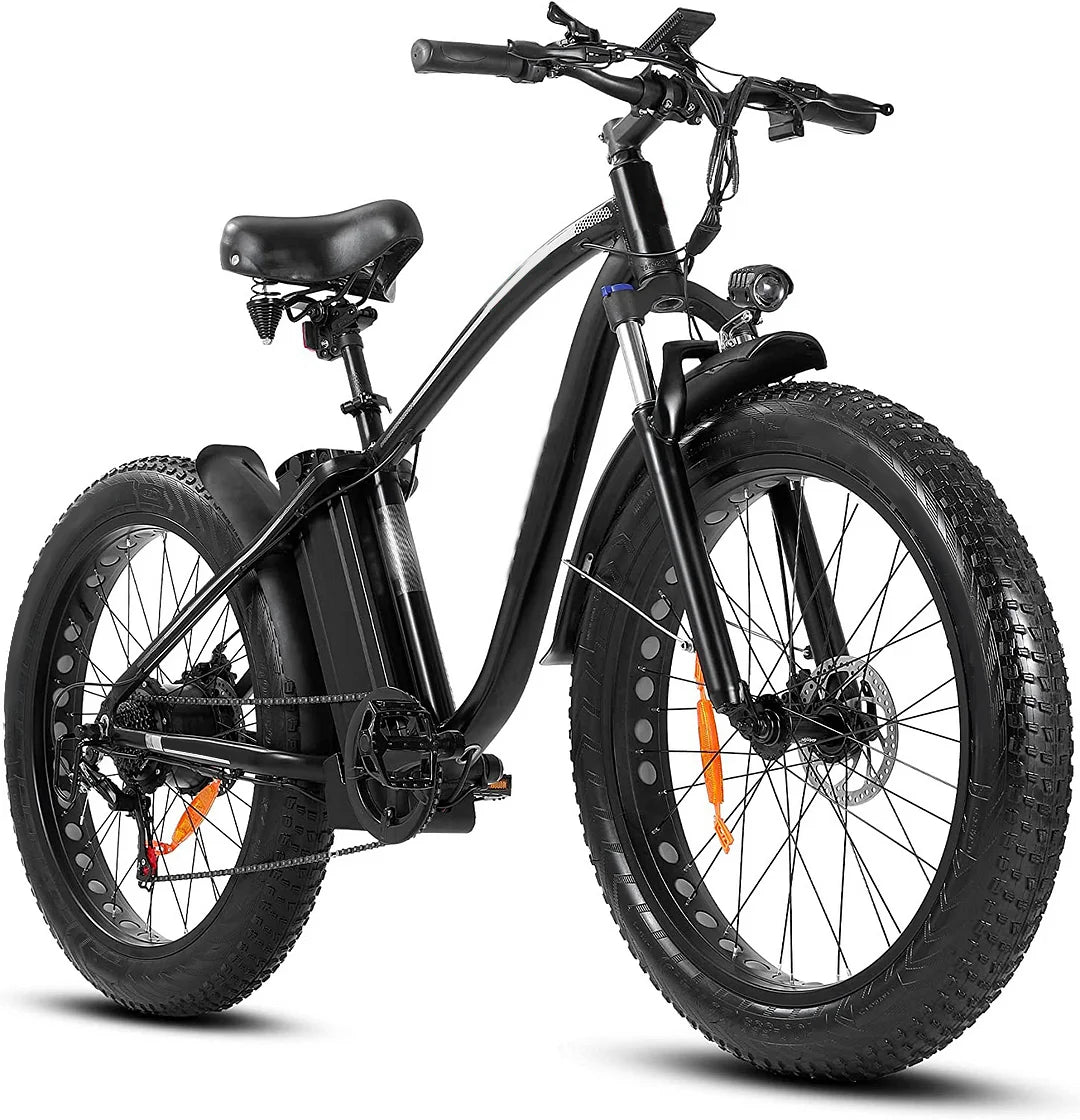 Outdoor electric bike with 48V/15Ah lithium battery – Black