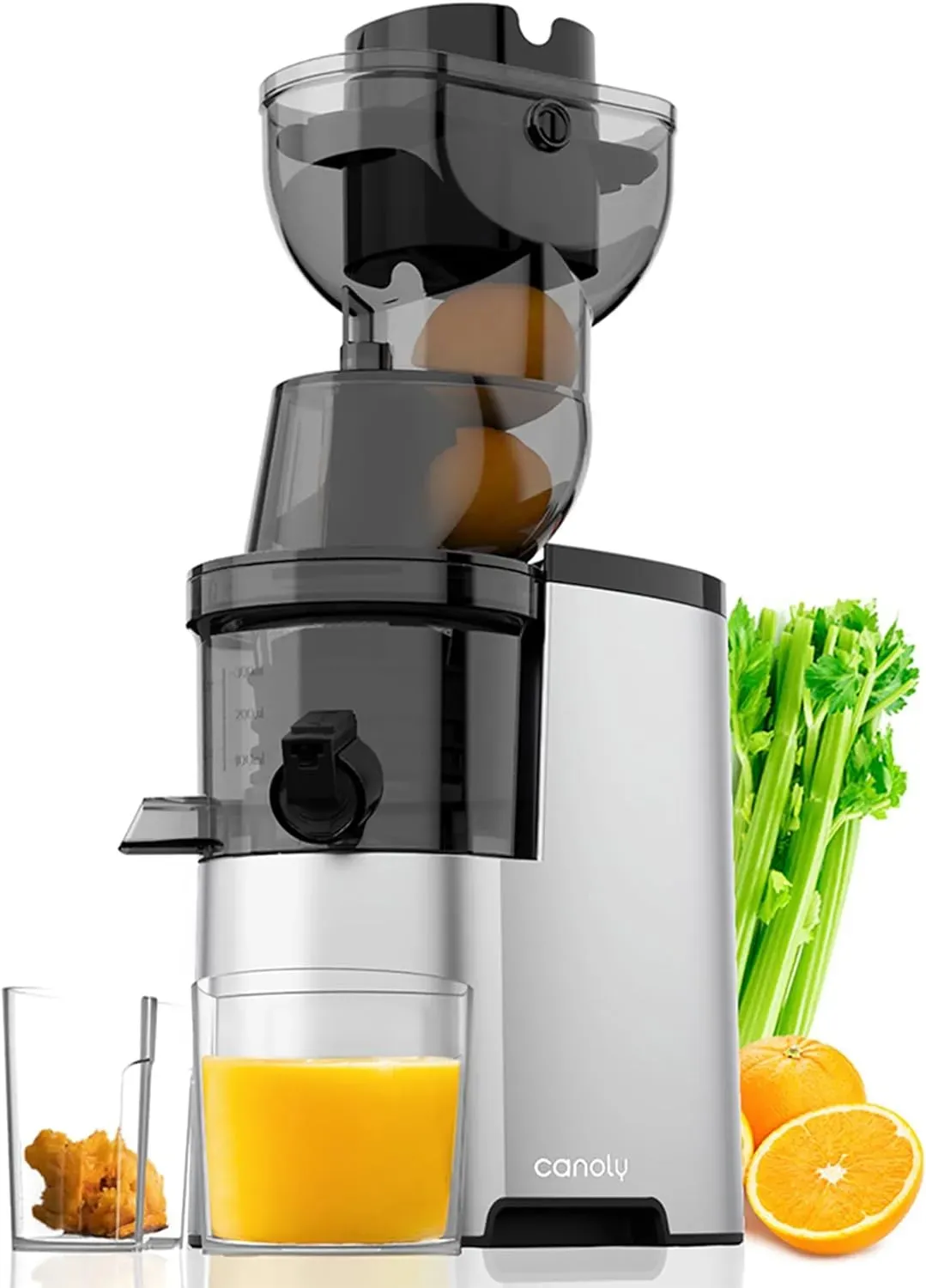 Chew Juicer, 3.5 inch (88 mm) powerful slow cooling juicer, large feed tank