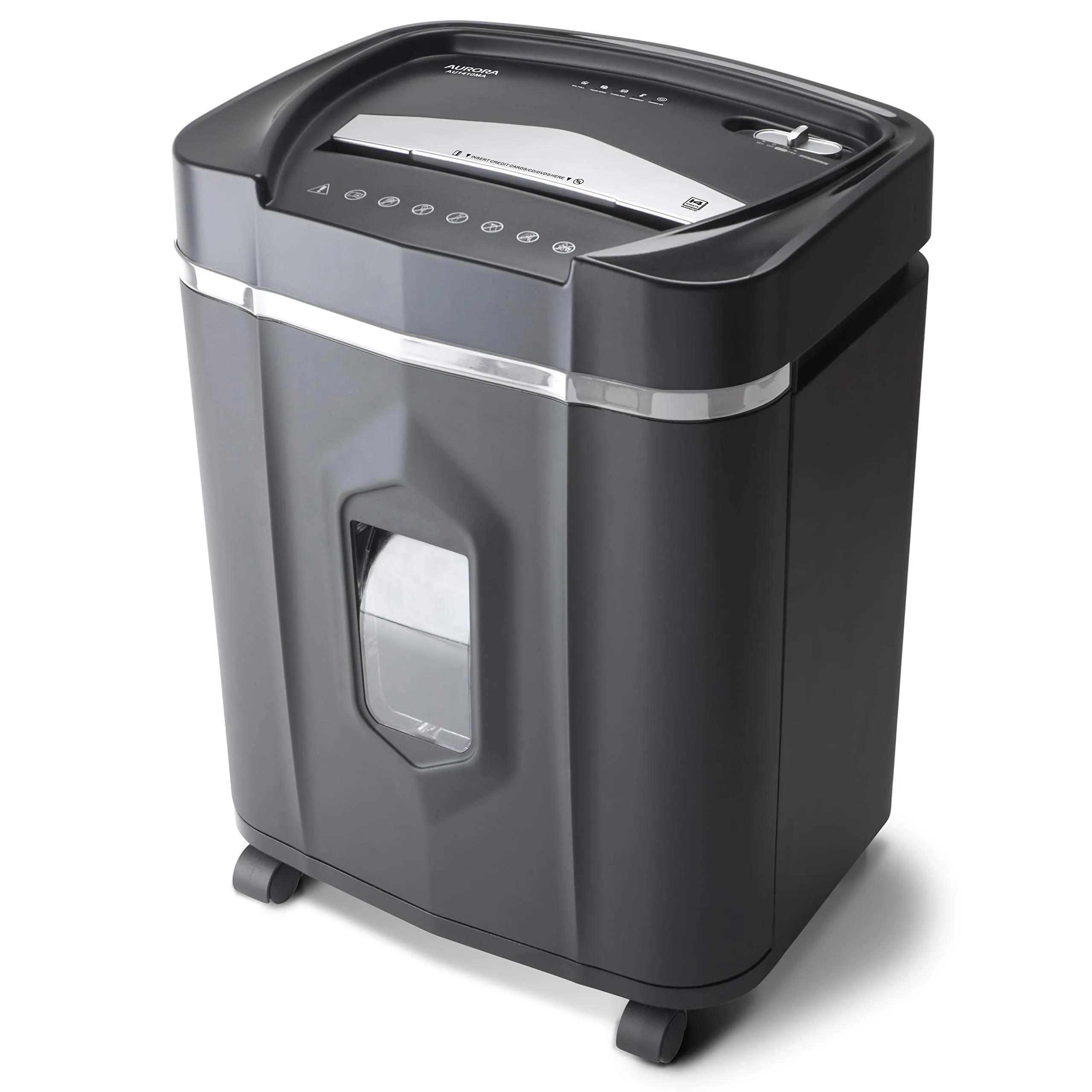 Aurora 12-Sheet Micro-Cut Paper/CD and Credit Card/ 60 Minutes Continuous Run Time Shredder