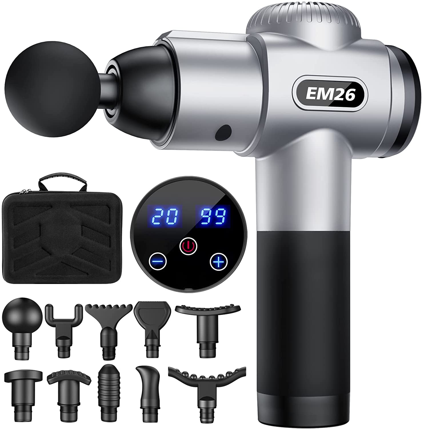 TOLOCO Massage Gun, Handheld Deep Tissue Massager