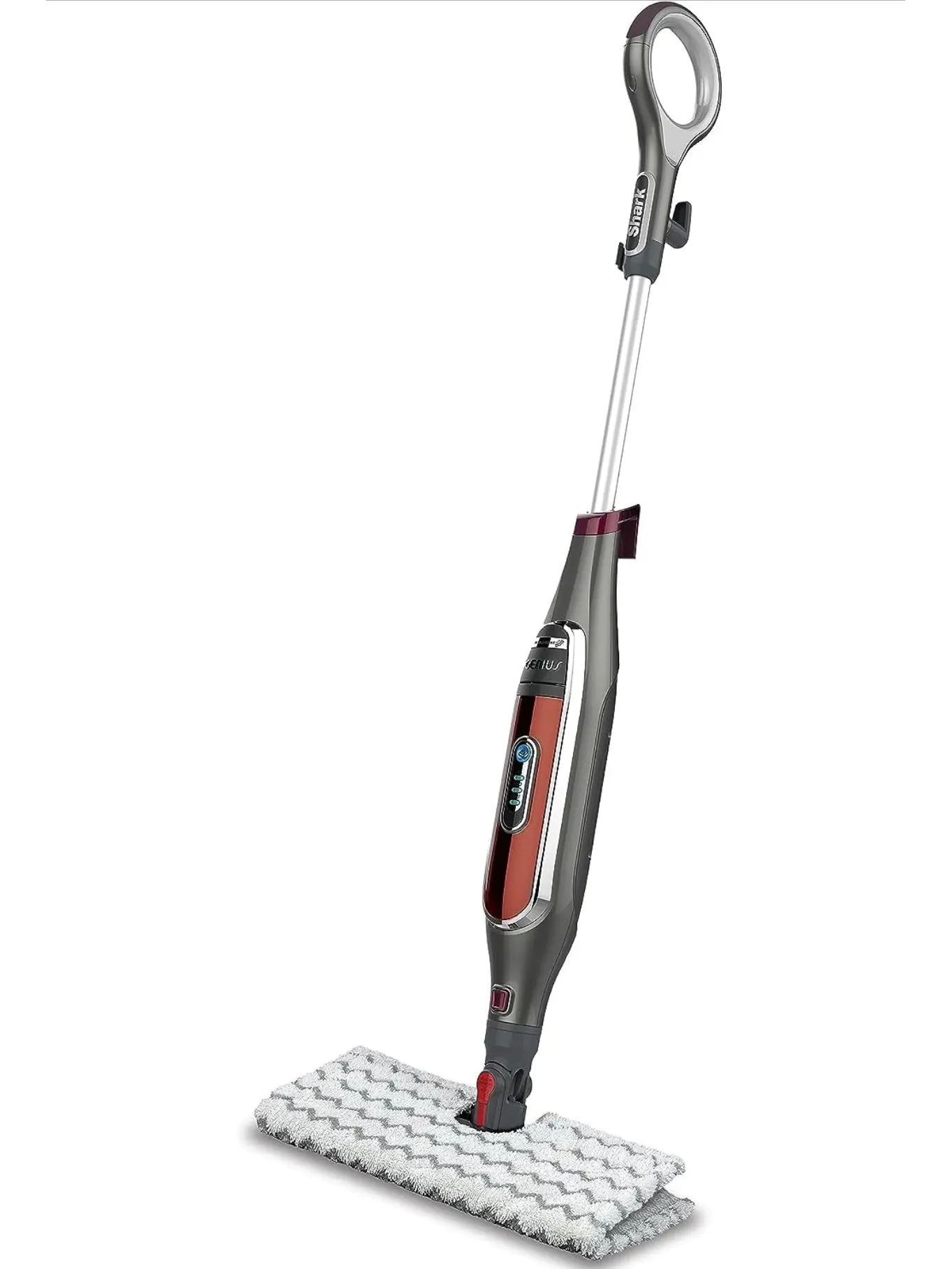 Shark S5003D Genius Hard Floor Cleaning System Pocket Steam Mop, Burgundy/Gray
