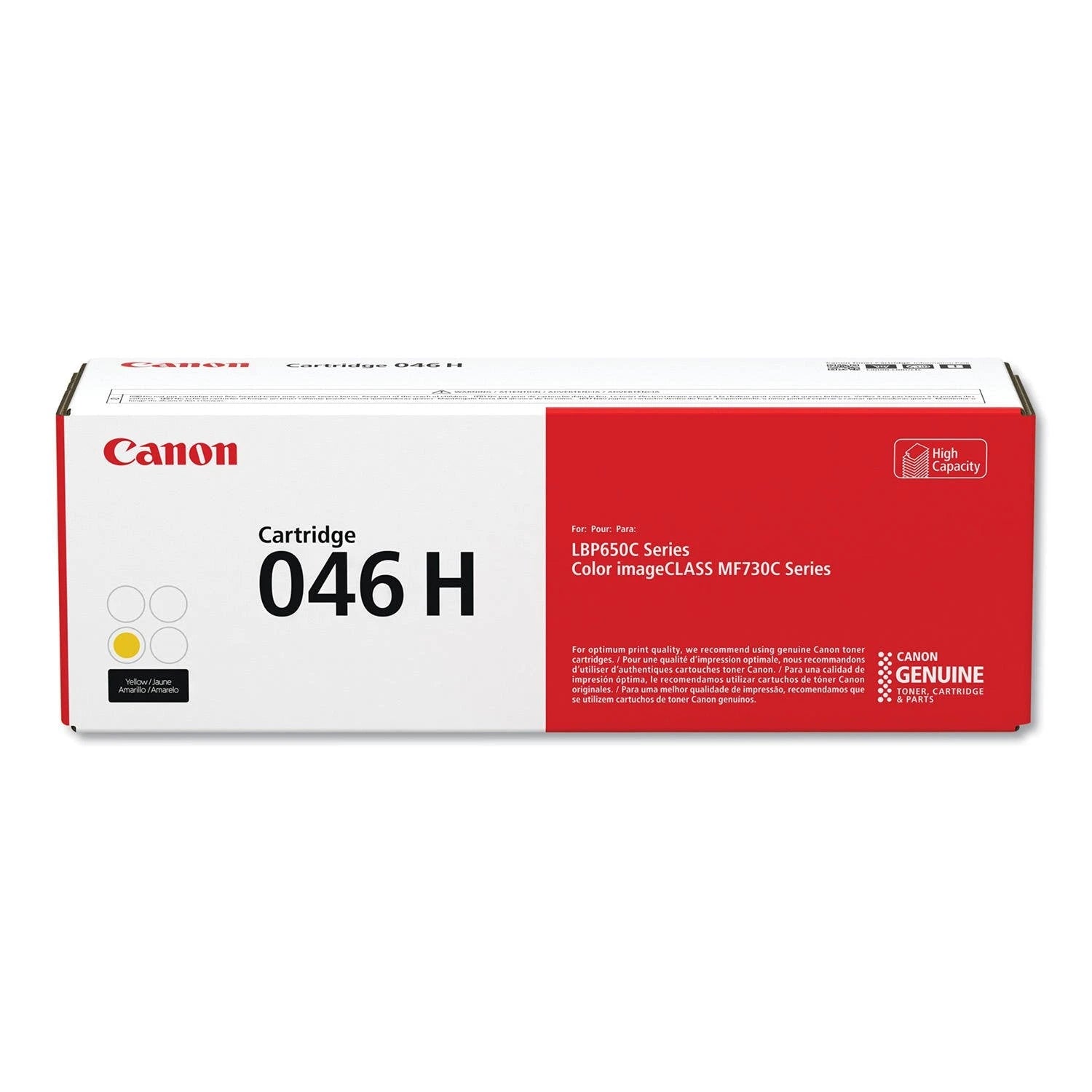 Canon® 1251C001 (046) High-Yield Toner, 5000 Page-Yield, Yellow