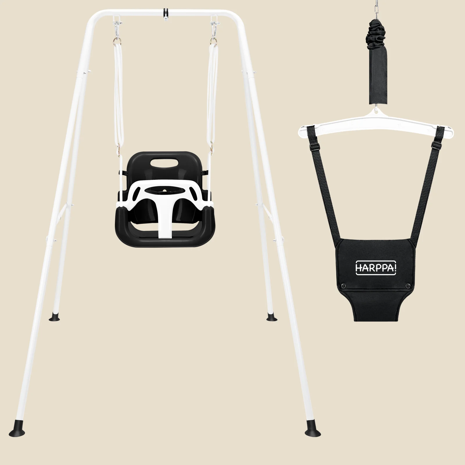 HARPPA 2-in-1 Foldable Toddler Swing Set