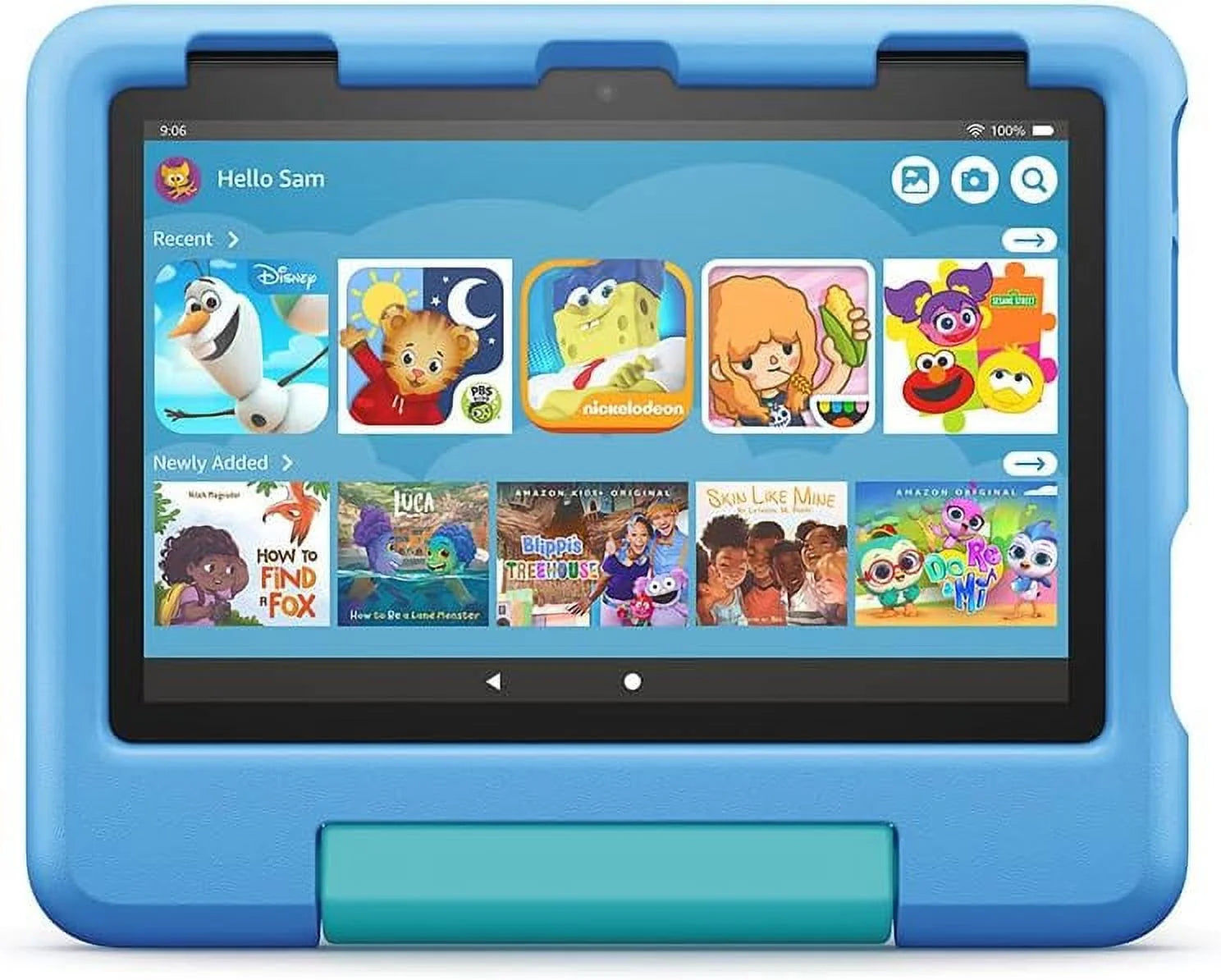 Amazon Kid-Proof Case for Fire HD 8 tablet (Only compatible with 12th generation tablet, 2022 release), Blue