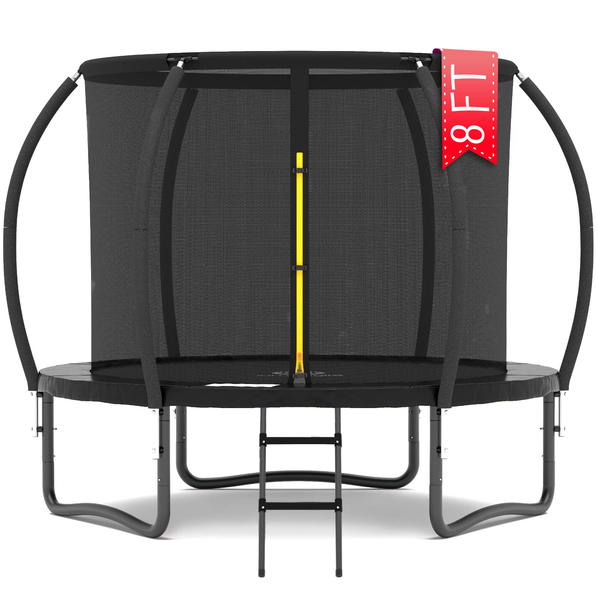 Jumpzylla 8FT Trampoline with Enclosure & Double Color Pad Cover