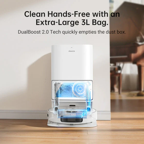 L10 Ultra Robot Vacuum and Mop with Mop Cleaning and Drying, Self-Emptying Base