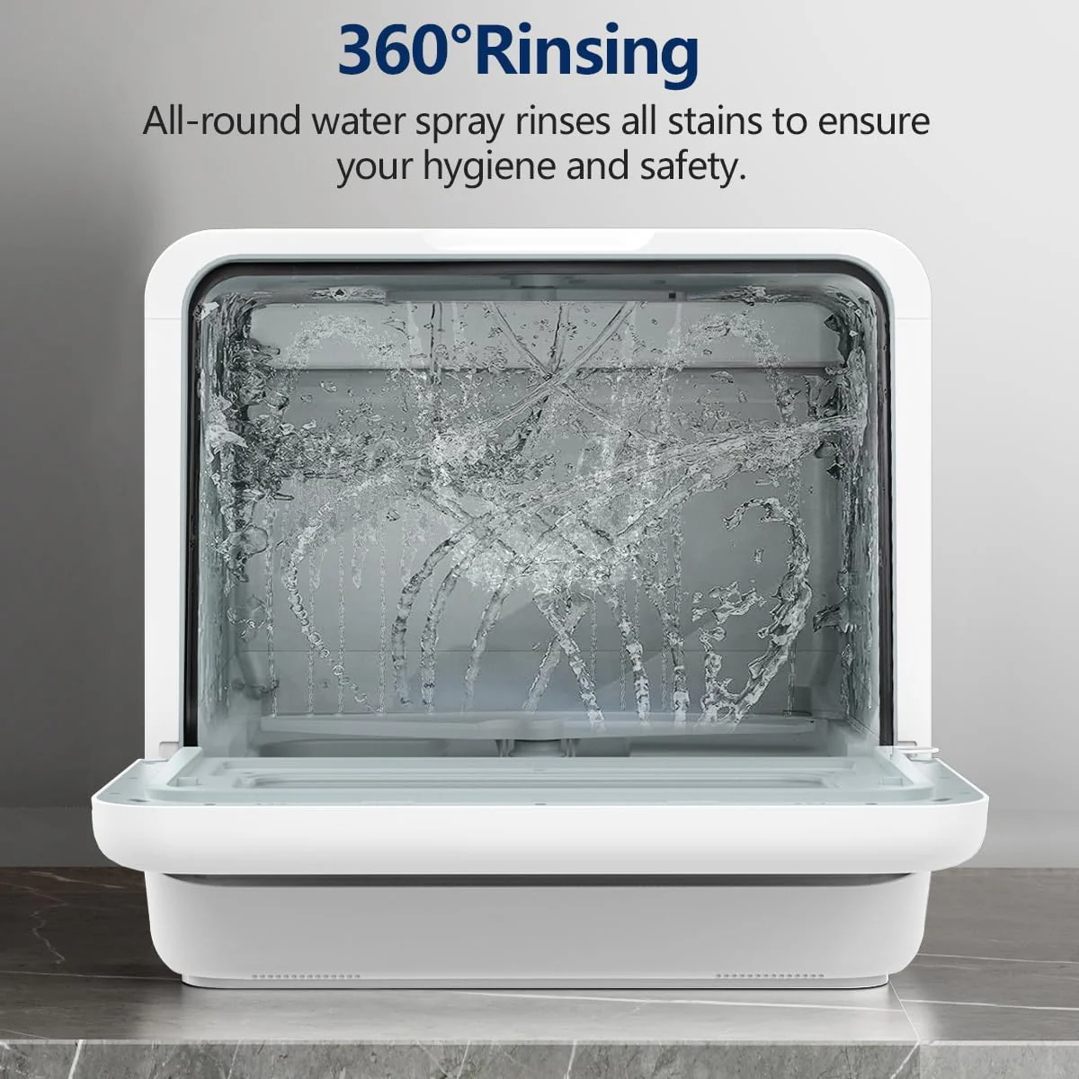 Portable Dishwasher Countertop with 6 Washing modes DW8306