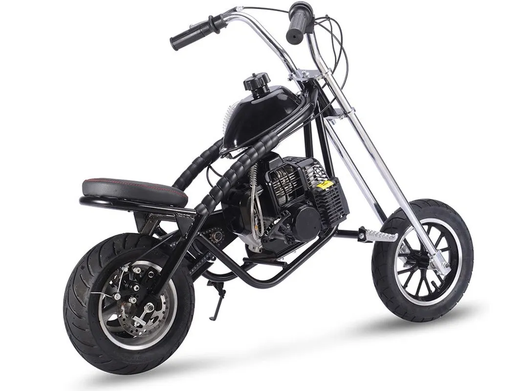 49Cc 2-Stroke Gas Dirt Bike, Max Speed 25Mph, Gas Mini Chopper