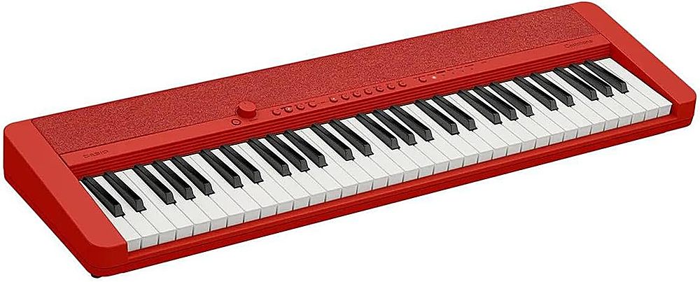 Casio – CT-S1 Portable Keyboard with 61 Keys – Red